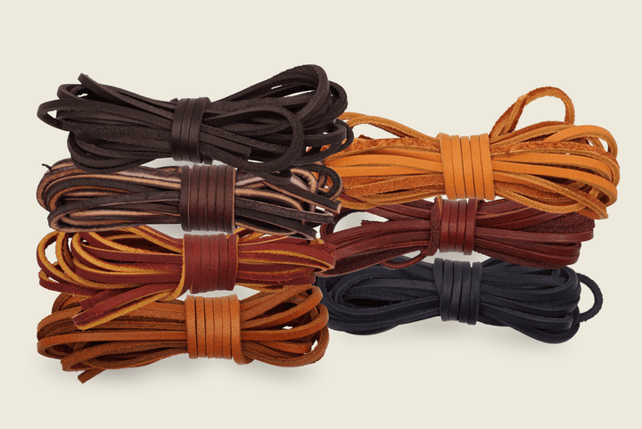 72" American Tanned Cowhide Leather Boot Laces Shoe Laces