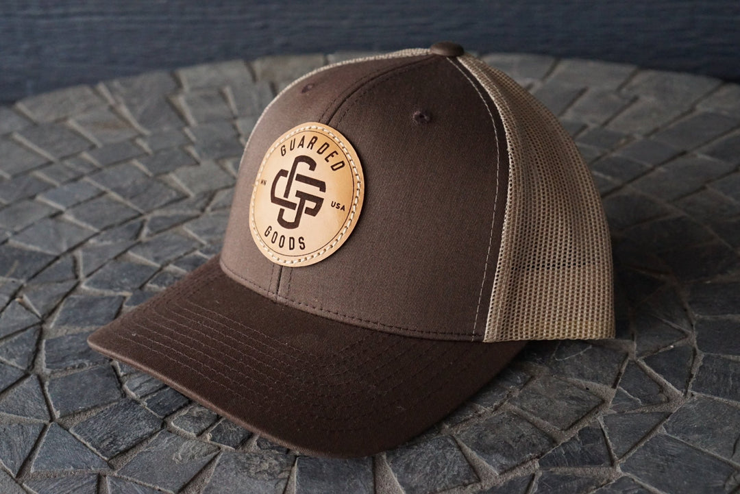 Brown Khaki Poly/Cotton Trucker Hat RTS - Hats