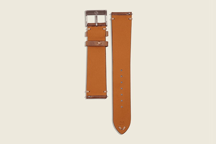 Natural Chromexcel Minimal Strap Watch Straps