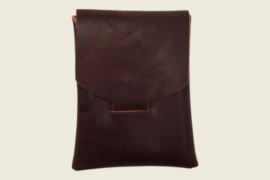 Ward - Tumbled Color 8 Shell Cordovan (Horween) Front Pocket