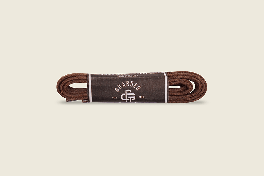33" Round Cord Waxed Shoe Laces Light Brown Shoe Laces