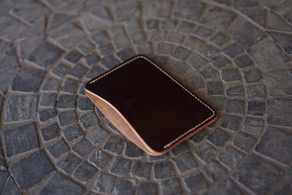 Buckler (1 Slot) - Color 8 Shell Cordovan (Horween) Front Pocket