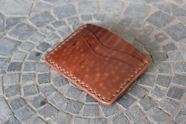 Buckler (4 Slots) - Tiger Stripe Brown Shell Cordovan (Rocado) Front Pocket