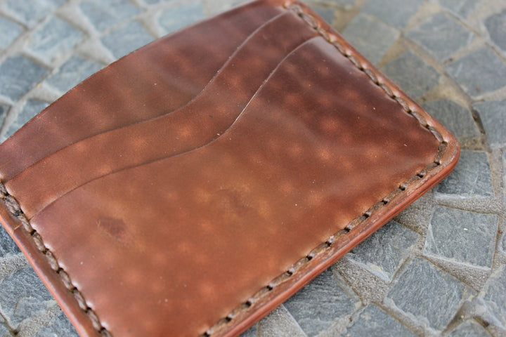 Buckler (4 Slots) - Tiger Stripe Brown Shell Cordovan (Rocado) Front Pocket